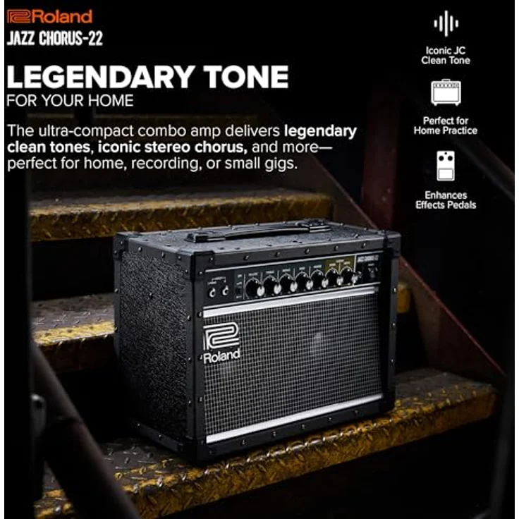 Roland JC-22, E-Gitarren-Combo mit 30-Watt Stereo-Verstärker, Chorus und Reverb Effekten, kompakt – Bild 2