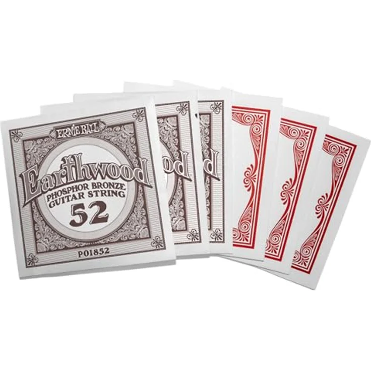 Ernie Ball Earthwood Rock and Blues Akustik-Gitarrensaiten, Phosphor-Bronze, G-Saite nicht umwickelt, 3 Pakete, Stärke 10–52 – Bild 3