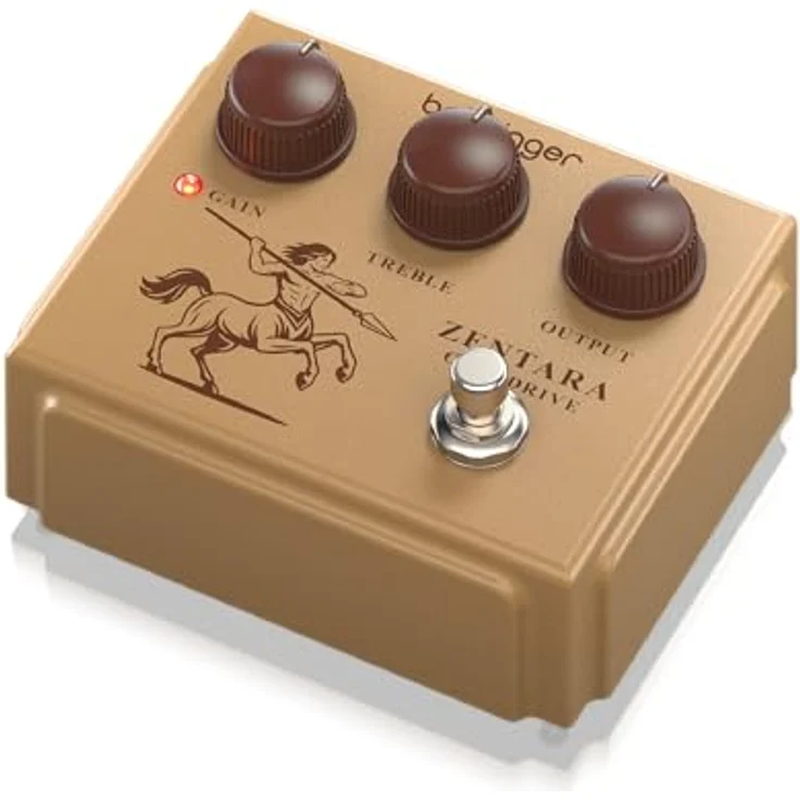 Behringer Zentara Overdrive, Overdrive-Pedal für E-Gitarre mit analogem Schaltkreis und Soft-Clipping Germanium-Dioden, erhöhtem Headroom, Gain-, Treble- und Output-Regler – Bild 4