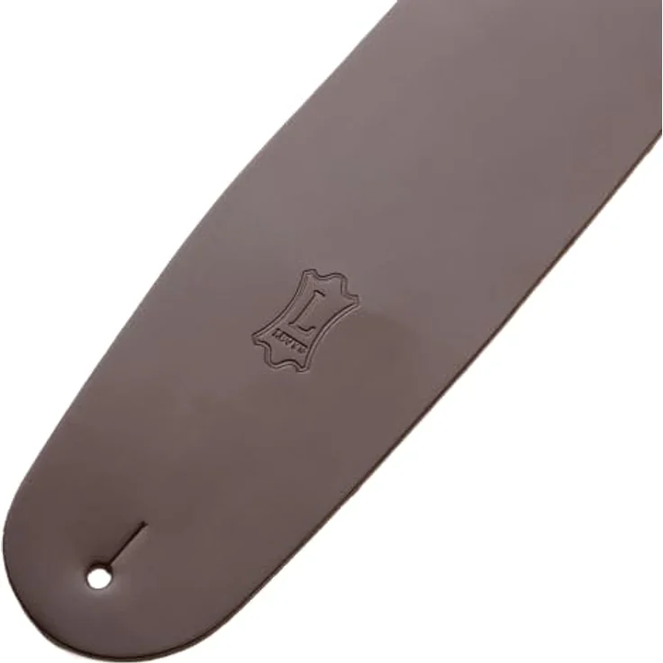 Levys Leather Strap M4-BRN, Gitarren- und Bassgurt aus echtem braunem Leder, verstellbar von 91 cm bis 132 cm – Bild 3