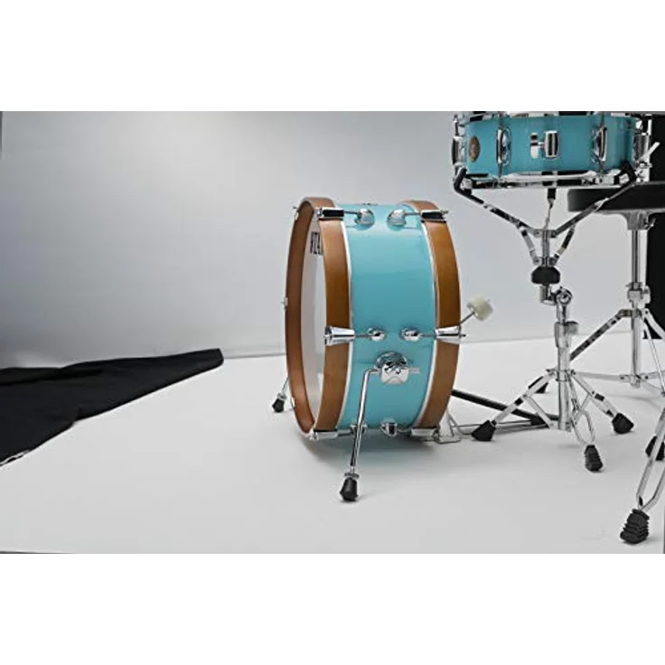 Tama Club Jam Mini Kit LJK28S-AQB, kompakter Kesselsatz aus Mersawa/Pappel, 18"x7" Bass Drum, 12"x5" Snare, Farbe: Aqua Blue – Bild 2