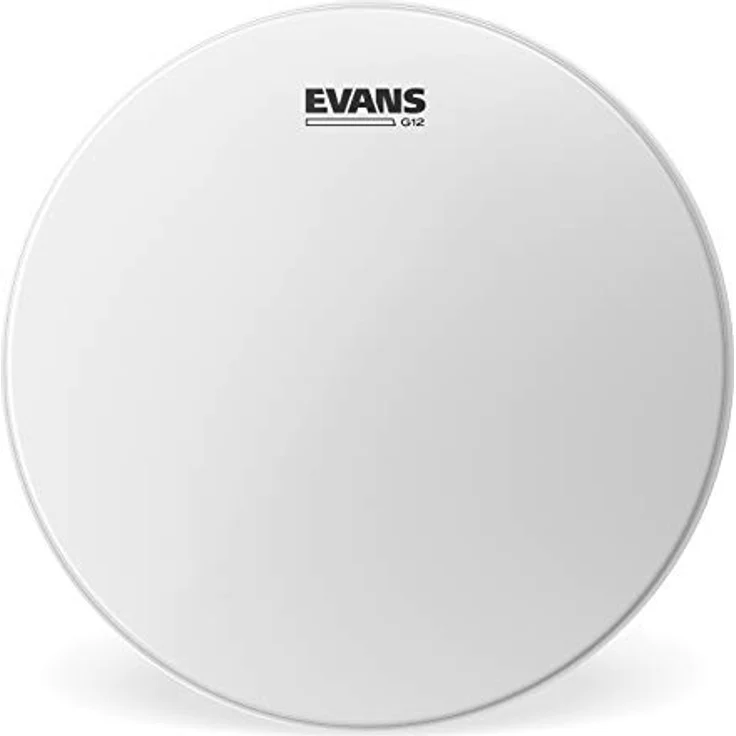 Evans 18" G12 White Coated, Tom Tom Fell mit 0,3 mm Dicke, weiß aufgerauht, langlebig und flexibel – Bild 1