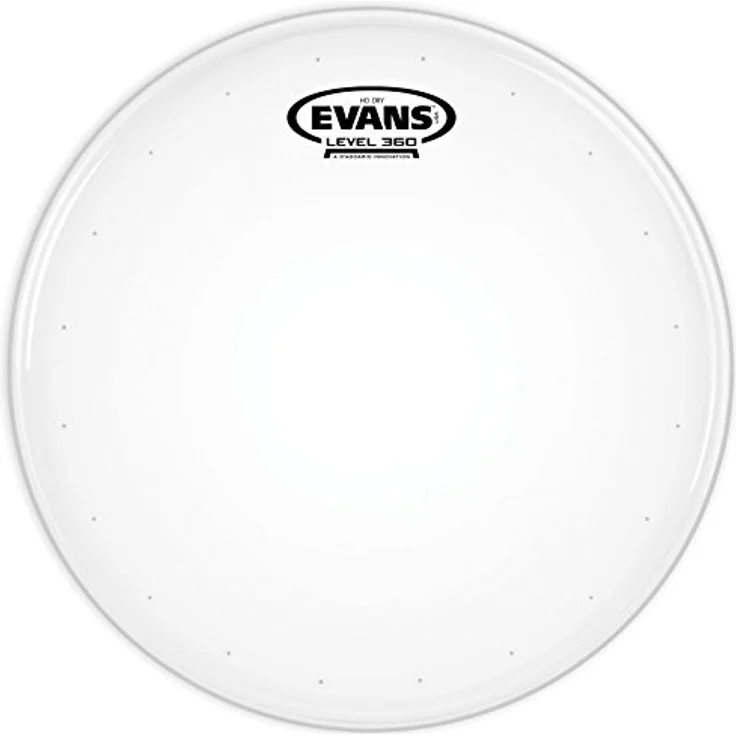 Evans 12" HD Dry Coated Tom Head, doppellagig mit kontrollierten Obertönen, weiß aufgeraut – Bild 2