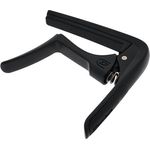 Dunlop Trigger Fly Capo BK, Kapodaster für Akustik- und E-Gitarre mit ergonomischem Griff und optimierter Stimmstabilität, schwarz