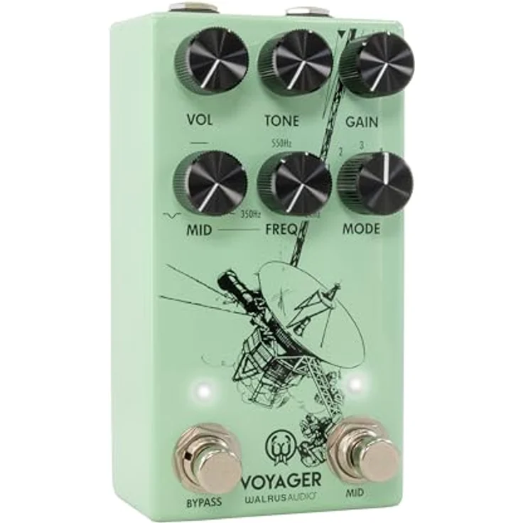 Walrus Audio Voyager Mk2 SFM, Overdrive-Pedal mit parametrischem EQ und 5 wählbaren Modi, Farbe: Seafoam – Bild 4