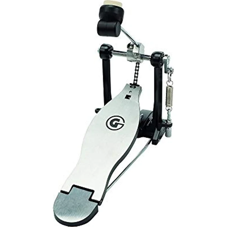 Gibraltar 4711SC Bass Drum Single Pedal, leichte Fußmaschine mit einstellbarer Federspannung und Dual-Beater (Plastik/Filz) – Bild 2