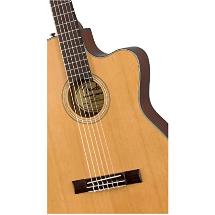 Fender CN-140SCE Thinline Natural, Konzertgitarre mit massiver Zederdecke, Ovangkol-laminiert, Fishman Elektronik, inkl. Koffer – Bild 3