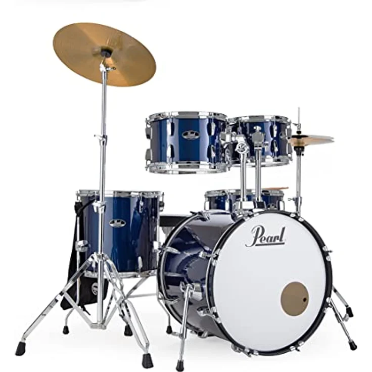 Pearl Roadshow RS585-C743, 18 Zoll Drumset in Royal Blue Metallic, inklusive Sabian Becken, Hardware-Paket und Sticks – Bild 1