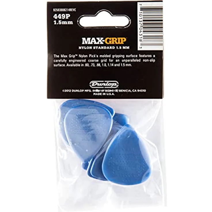 Dunlop Nylon Max Grip, Plektrum Set 1.50 mm, 12 Stück – Bild 3