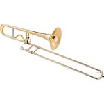 Thomann proBONE 2 GM Bb-/F-Tenorposaune, Goldmessing, Ø 0.547" Bohrung, inkl. Mundstück und Reinigungsset