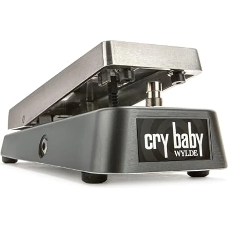 Dunlop Zakk Wylde Cry Baby Wah, WahWah-Pedal mit erweitertem Low-End, Silber-grau – Bild 1