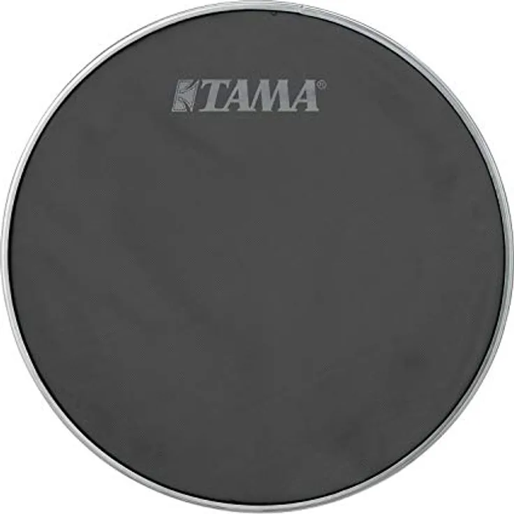Tama 12" Mesh Head, einlagig, schwarzes Schlagzeugfell, Lautstärke-reduzierend, kompatibel mit Drum Triggern