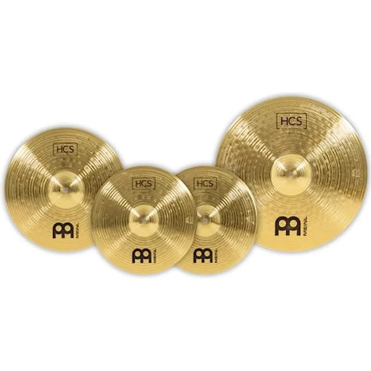 Meinl Cymbals HCS Complete Beckenset mit 14 Zoll Hihat, 16 Zoll Crash und 20 Zoll Ride - Messing, Traditionelles Finish (HCS141620) – Bild 5
