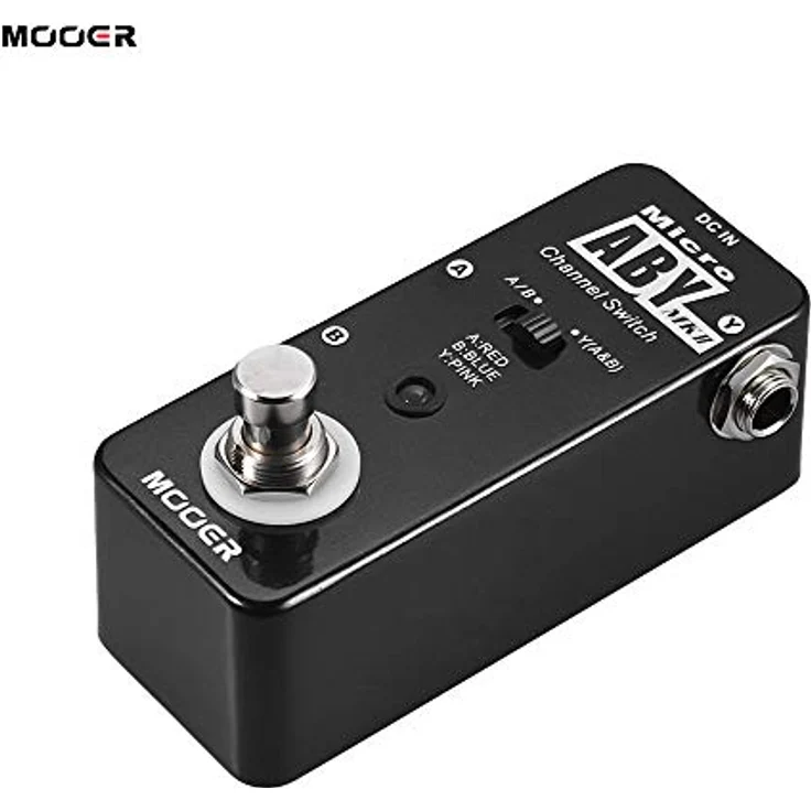 Mooer Micro ABY Box MKII, AB/Y Schalter und Signal Splitter mit 3 In-/Outputs, Metallgehäuse, kompakt 93,5 x 42 x 52 mm, 160 g – Bild 8