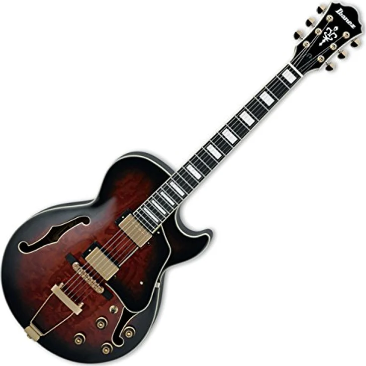 Ibanez Artcore Expressionist AG95QA-DBS, Halbakustik Gitarre in Dark Brown Sunburst mit hochwertiger Verarbeitung – Bild 1