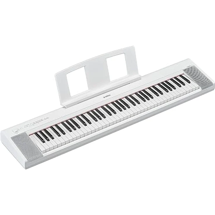 Yamaha NP-35 Piaggero White, Digitalpiano mit 76 Tasten, 15 Sounds, 64-stimmiger Polyphonie und Aufnahmefunktion – Bild 1
