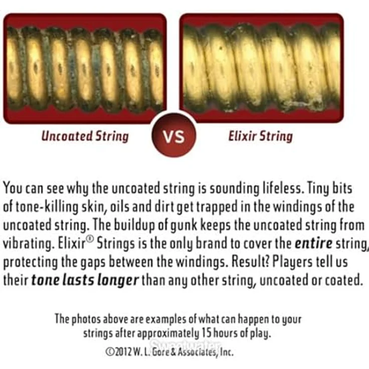 Elixir Strings Cordes Folk Light 11052, Gitarrensaiten aus Bronze 80/20 mit Nanoweb-Beschichtung für hohe Klang- und Lebensdauer – Bild 4
