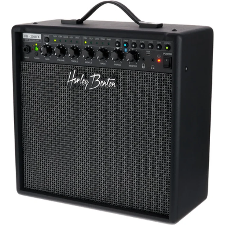 Harley Benton HB-20MFX, E-Gitarren Modelling Combo mit 20 Watt, 5 Amp-Voicings und Multi-FX DSP