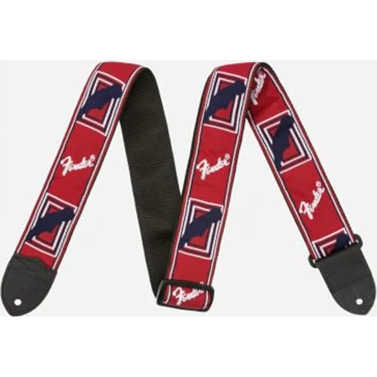 Fender Monogramm Strap RWB, Gitarrengurt verstellbar von 91 - 147 cm, rot/weiß/blau – Bild 5