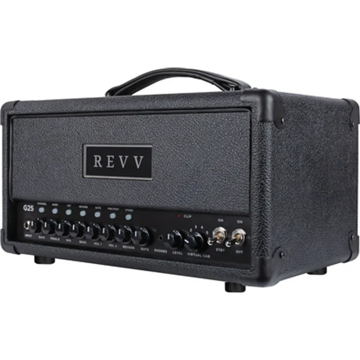 Revv G25 Tube Amp Head, 25W Röhrenverstärker mit integriertem Two Notes Torpedo IR-Loader und digitalem Reverb