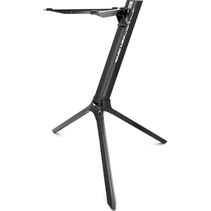 STAY MUSIC Slimcompact Keyboard-Ständer, einstöckig, tragbar mit Tasche, bis 20 kg Tragfähigkeit, schwarz – Bild 3