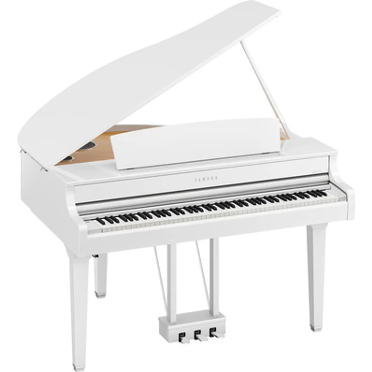 Yamaha CLP-895GP WH, Digitalpiano in Flügelform mit 88 gewichteten Tasten, 53 Sounds und Bluetooth Audio/MIDI, weiß poliert