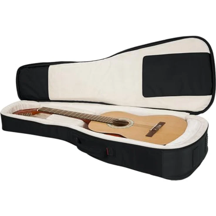 Gator G-PG Classic Guitar, Gitarrentasche der ProGo Ultimate Serie mit 25 mm Polsterung, Schwarz, inkl. Regenhülle und mehreren Taschen – Bild 7