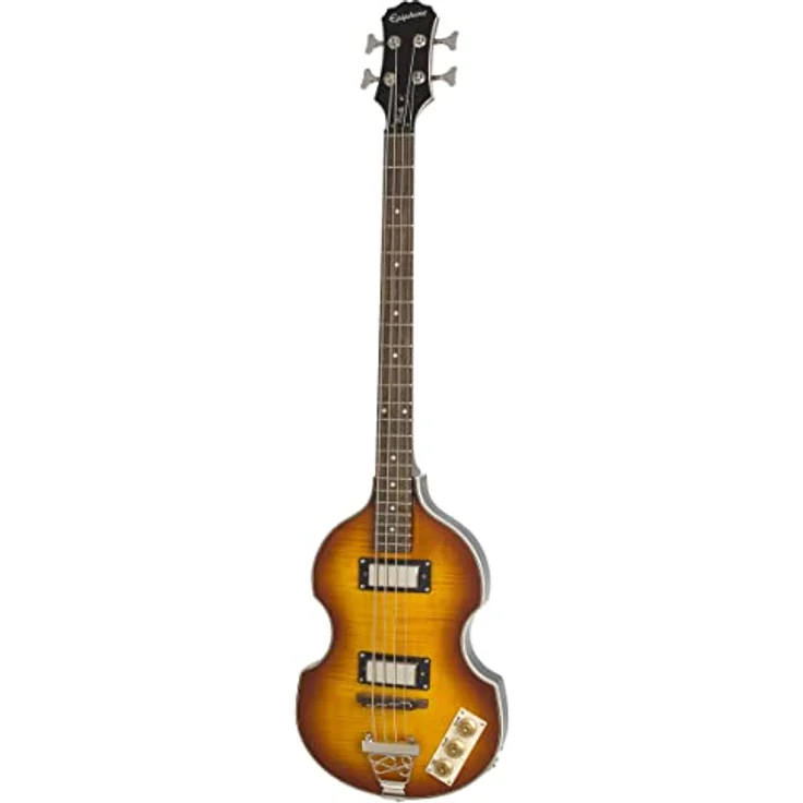 Epiphone Viola Bass, E-Bass mit Ahorn Korpus, Pau Ferro Griffbrett, 2 Mini Humbucker, Vintage Sunburst – Bild 1