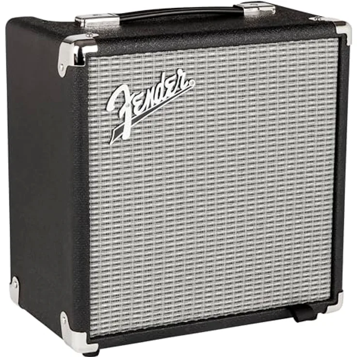 Fender Rumble 15, 15W Bassverstärker mit Kopfhöreranschluss, kompakt und tragbar, leistungsstarker Klang für E-Bass, schwarz