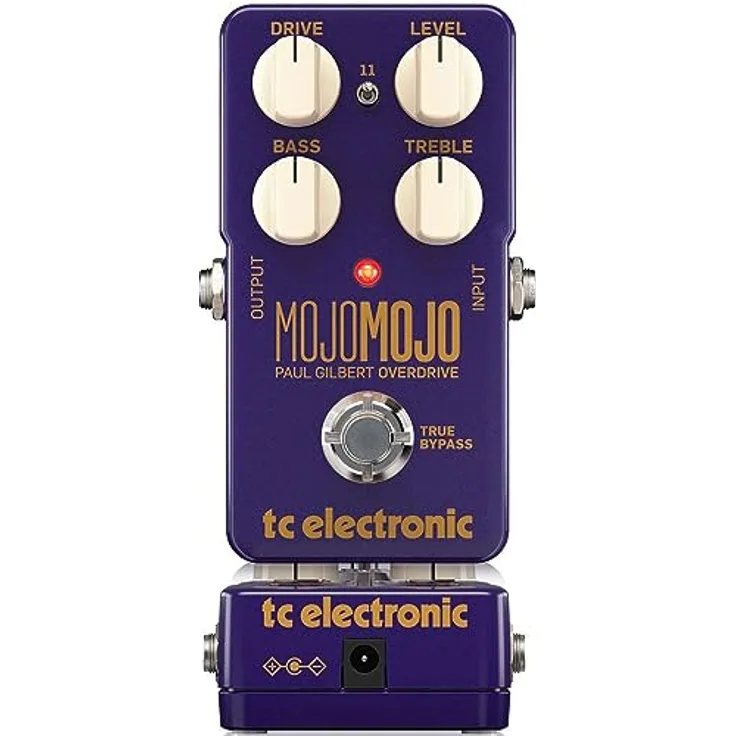 tc electronic Mojo Mojo Paul Gilbert Overdrive, Effektpedal für E-Gitarre mit extra Gain-Mod-Schalter und hohem Headroom