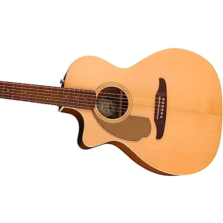 Fender Newporter Player LH NAT WN, Linkshänder Westerngitarre mit massiver Fichtendecke und Walnussgriffbrett, natur – Bild 6