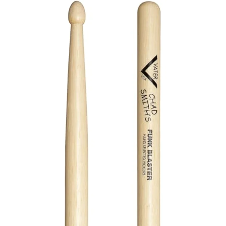Vater Chad Smith's Funk Blaster Wood, Signature Drumsticks aus Hickory mit Holzkopf, 16" Länge, Durchmesser 0,605" – Bild 1