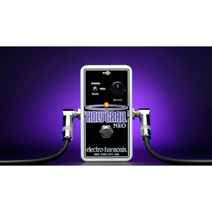 Electro Harmonix Holy Grail Neo, Reverb Pedal mit Spring, Plate und Hall Effekten, True Bypass, kompaktes Design mit 9V Netzteil – Bild 3