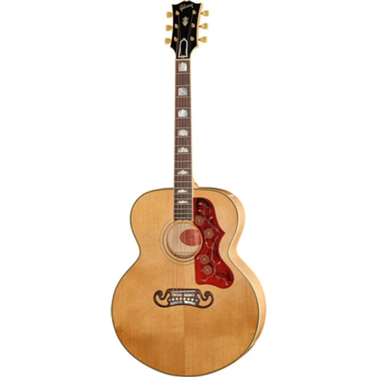 Gibson 1957 SJ-200 Light Aged Natural, Westerngitarre mit Jumbo-Form, massiver Decke aus Thermisch behandelter Sitka Fichte und geflammtem AAA Ahorn, Natural Finish, inkl. Koffer