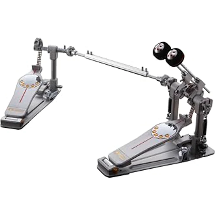 Pearl P-3002C Demon Double Pedal, Kettenantrieb Fußmaschine mit Ninja Kugellagern und Duo Deck Longboard, inkl. Koffer – Bild 1