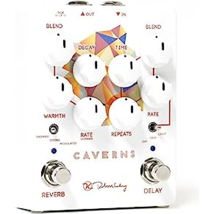 Keeley Caverns Delay Reverb V2, Delay/Reverb Effekt Pedal mit 3 Reverb Modi und 3 Delay Zeit Modulations Modi, Made in USA – Bild 2