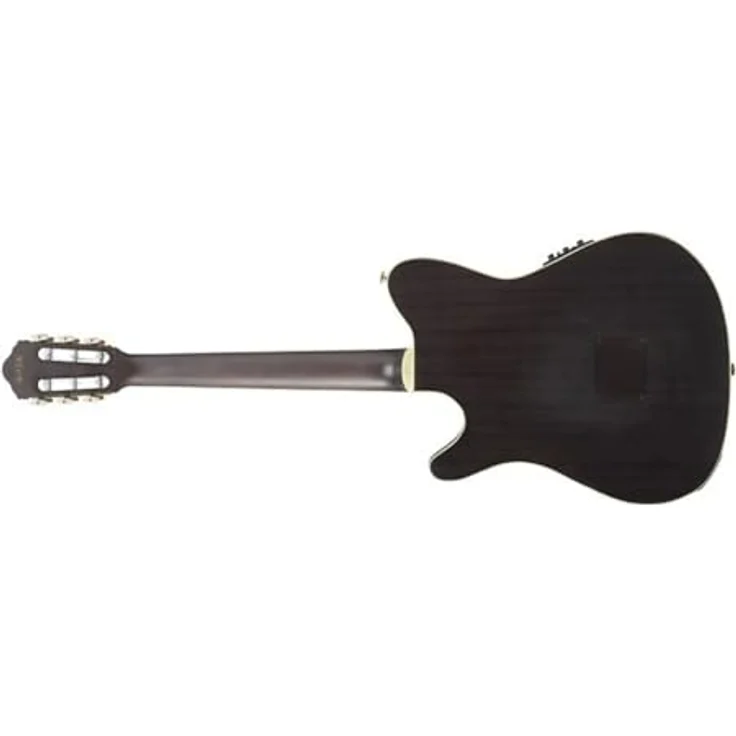 Ibanez Signature Tim Henson TOD10N, Konzertgitarre mit massivem Sitka Fichten-Top, Fishman Sonicore Tonabnehmer, Transparent Black Flat – Bild 4