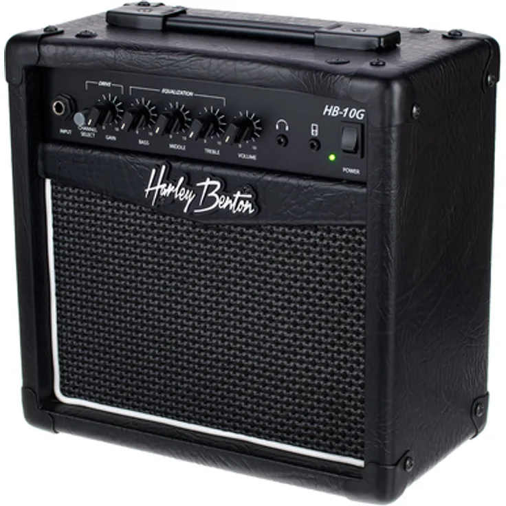 Harley Benton HB-10G, Kompakter E-Gitarren Combo mit 10 Watt, 6,5" Custom Speaker, Overdrive/Kanalwahl, 3-Band EQ, Aux-Input, Kopfhörer-Ausgang