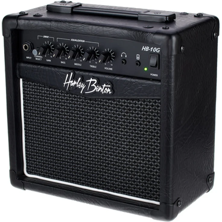 Harley Benton HB-10G, Kompakter E-Gitarren Combo mit 10 Watt, 6,5" Custom Speaker, Overdrive/Kanalwahl, 3-Band EQ, Aux-Input, Kopfhörer-Ausgang