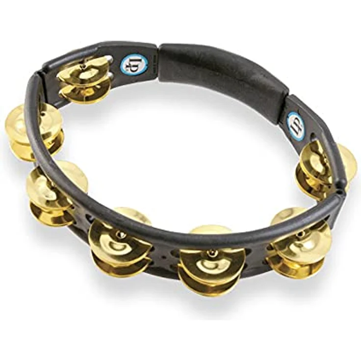LP 170 Cyclop Tambourine, Hand Modell mit 14 Paar Messing Schellen, schwarz – Bild 2