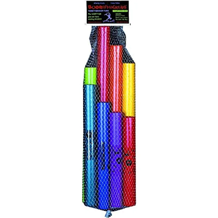 Boomwhackers C-Dur, diatonische Tonleiter mit gestimmten Perkussions-Kunststoffröhren, ideal zur Liedbegleitung