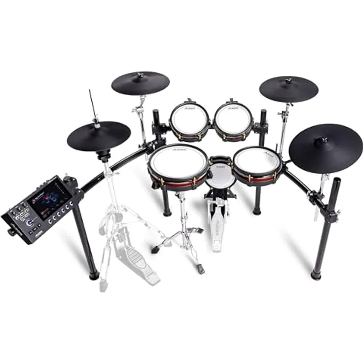 Alesis Strata Core E-Drum Kit, professionelles E-Drum Set mit 7" Touch Display, BFD3 Sound Engine, 370 Kit Pieces, Mesh-Pads und 25 GB Speicher