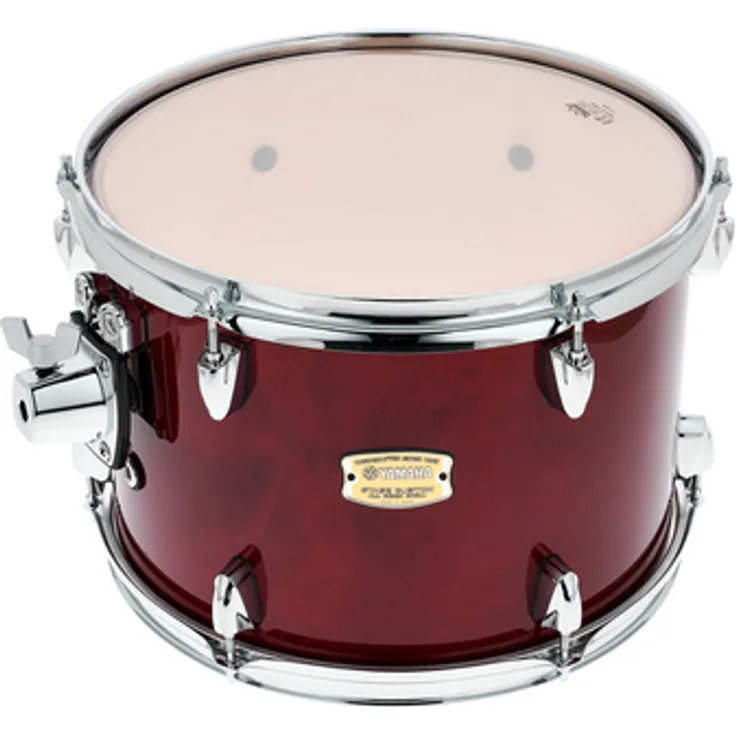 Yamaha Stage Custom 13"x09" Tom Tom aus 100% Birkenholz, hochglanzlackiert in Cranberry Red (CR), inkl. Yess Haltesystem
