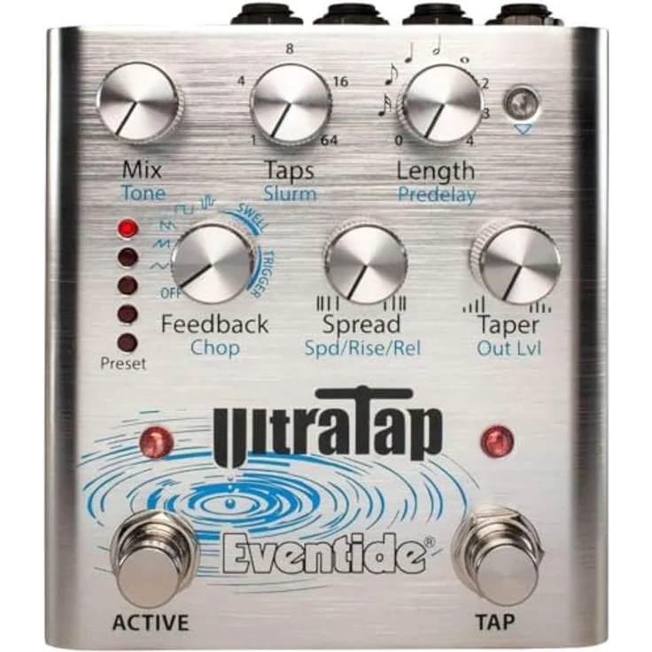 Eventide UltraTap, Delay-Pedal für E-Gitarre mit 5 Presets, MIDI-Fähigkeit und Expression-Pedal Unterstützung – Bild 2