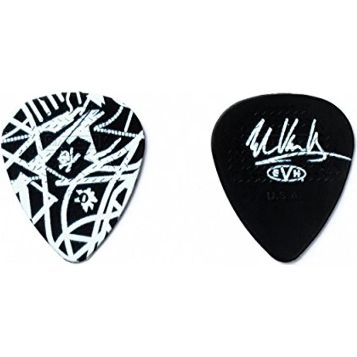 Dunlop EVH Star Guitar Pick Tin, Plektrum Set mit 6 Max-Grip .60 mm Plektren in Metalldose, Nylon, Standardform (351) – Bild 2