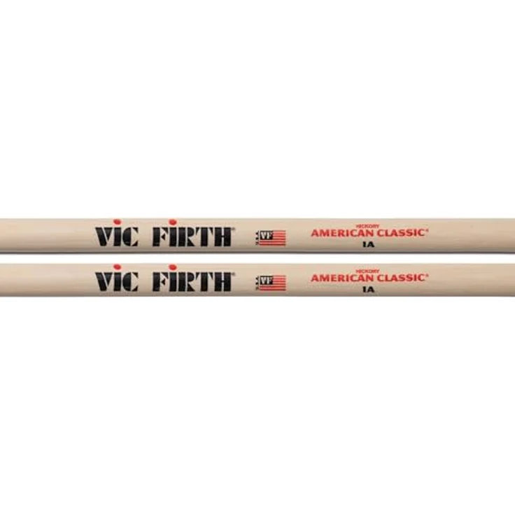 Vic Firth 1A American Classic Hickory, Drumsticks mit medium-tränchenförmigem Holz Kopf, 427mm lang, 14,7mm Durchmesser – Bild 4