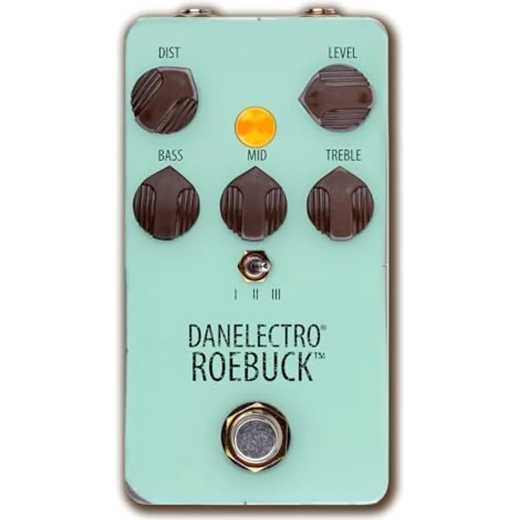 Danelectro Roebuck Distortion, Overdrive-Pedal mit 3-Band-EQ und 3 Clipping-Modi, True Bypass – Bild 2