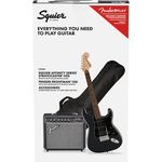 Fender Squier Affinity Strat HSS Pack CFM, E-Gitarren-Set mit Frontman 15G Combo Verstärker, inkl. 3 Monate Fender Play Online-Kurse, schwarz
