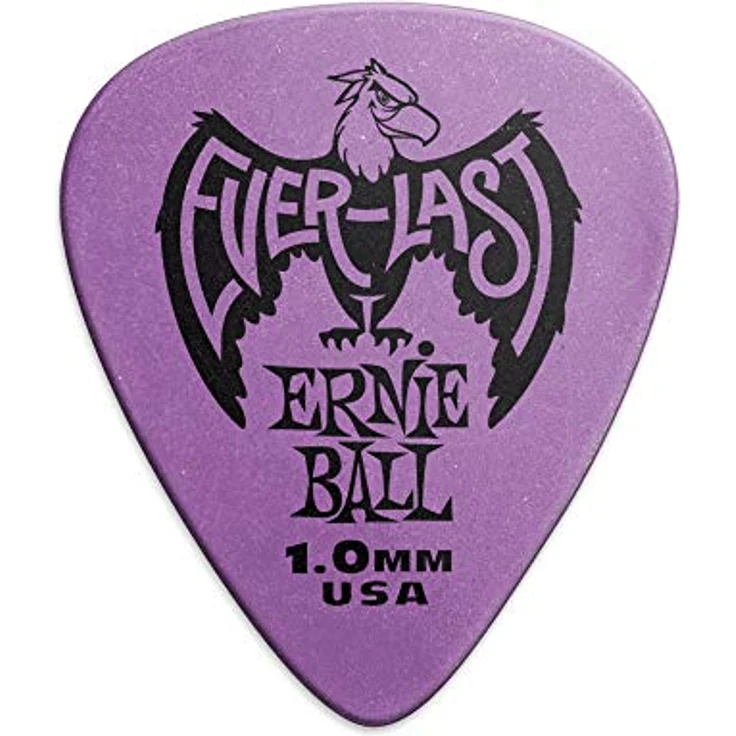 Ernie Ball Everlast Picks EB9193, 1,00 mm Plektren, violett, 12er Pack aus strapazierfähigem Delrin Material – Bild 1