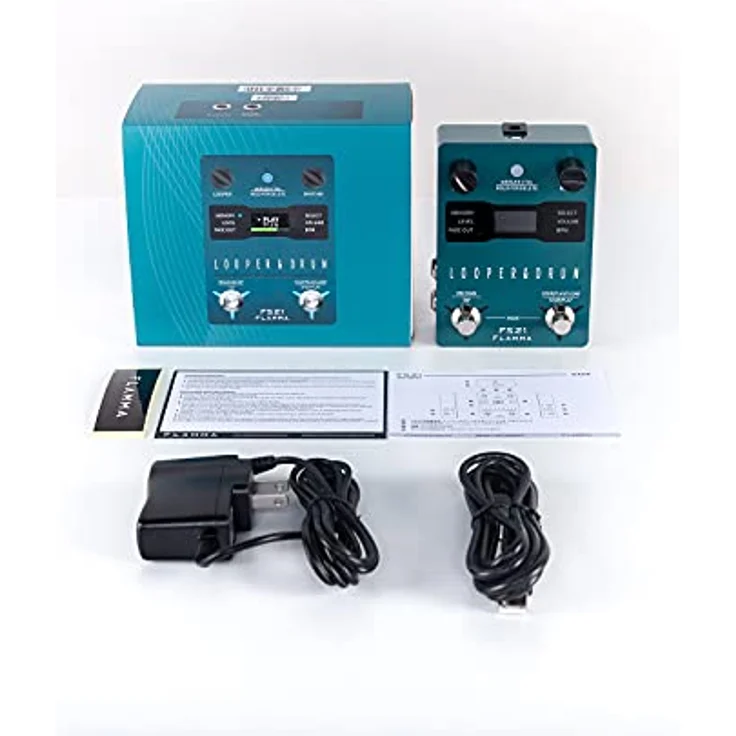 Flamma FS21 Looper/Drum Machine, 44.1kHz 24bit, 4 Minuten Aufnahmezeit pro Spur, 40 Preset-Slots, 100 Drum-Grooves, USB-Import/Export – Bild 8